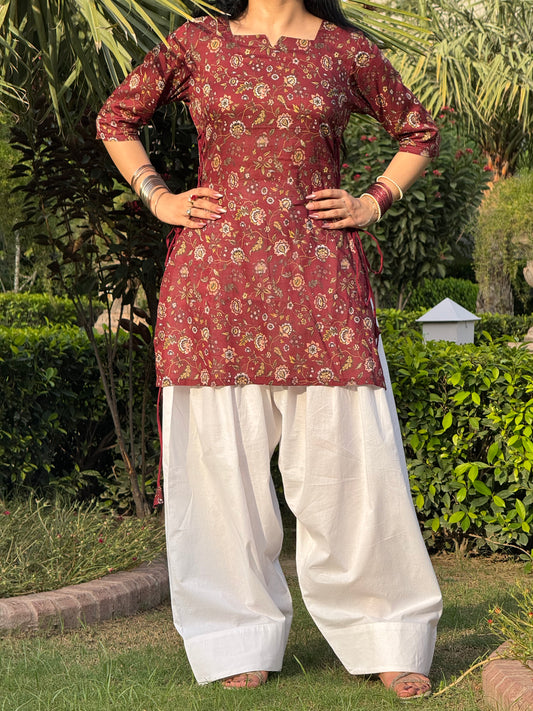 Ruby side corset kurti